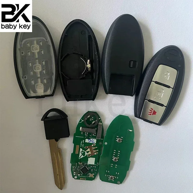 BB Key for Nissan Kicks Rouge 2018 2019+ 433MHz 4A Chip PN:285E3-5RA0A FCC ID:KR5TXN1 S180144502 with Light with Logo Remote Key