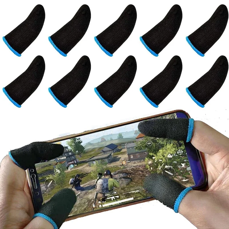 10/20 Pairs Phone Game Finger Cover Sweatproof Anti-slip Touch Screen Finger Sleeve Breathable Gaming Fingertip Cover For Gamer