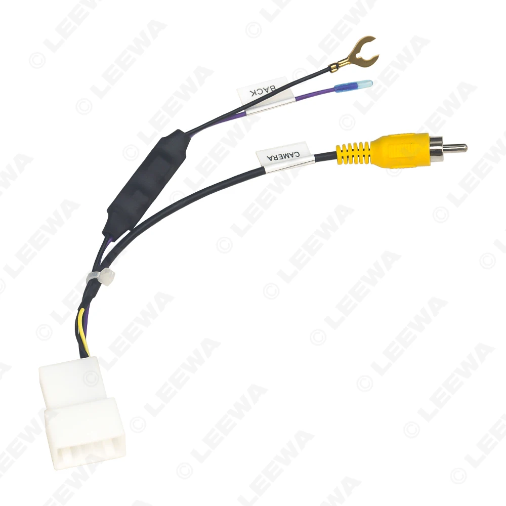 LEEWA 16-pin Car Reverse Camera Output Video Adapter Wiring Cable For Toyota Original Factory Camera Video Output #CA7457