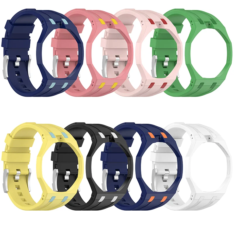 PC Case+Silicone Strap for Swatch X AP Royal Pop Pocket Watch Changer to Wristwatch Integrated Modification Accessories image 2