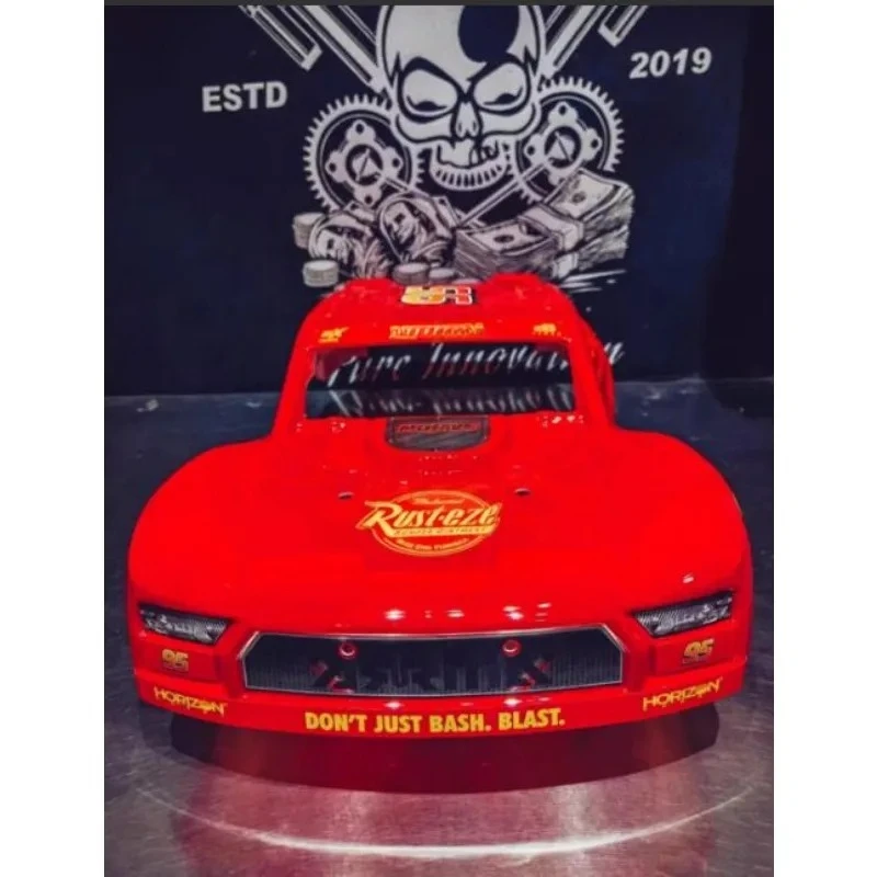 

Lightning McQueen Red Painted Body Shell for 1/7 ARRMA Mojave RC Car,Stickers Included,Self DIY Installation,Upgrade Accessories