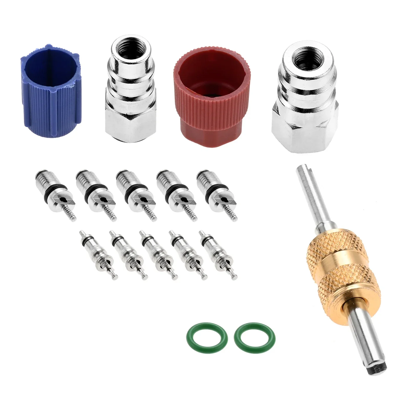 R12 To R134A High/Low Fitting Port Retrofit 1/4 SAE To 7/16