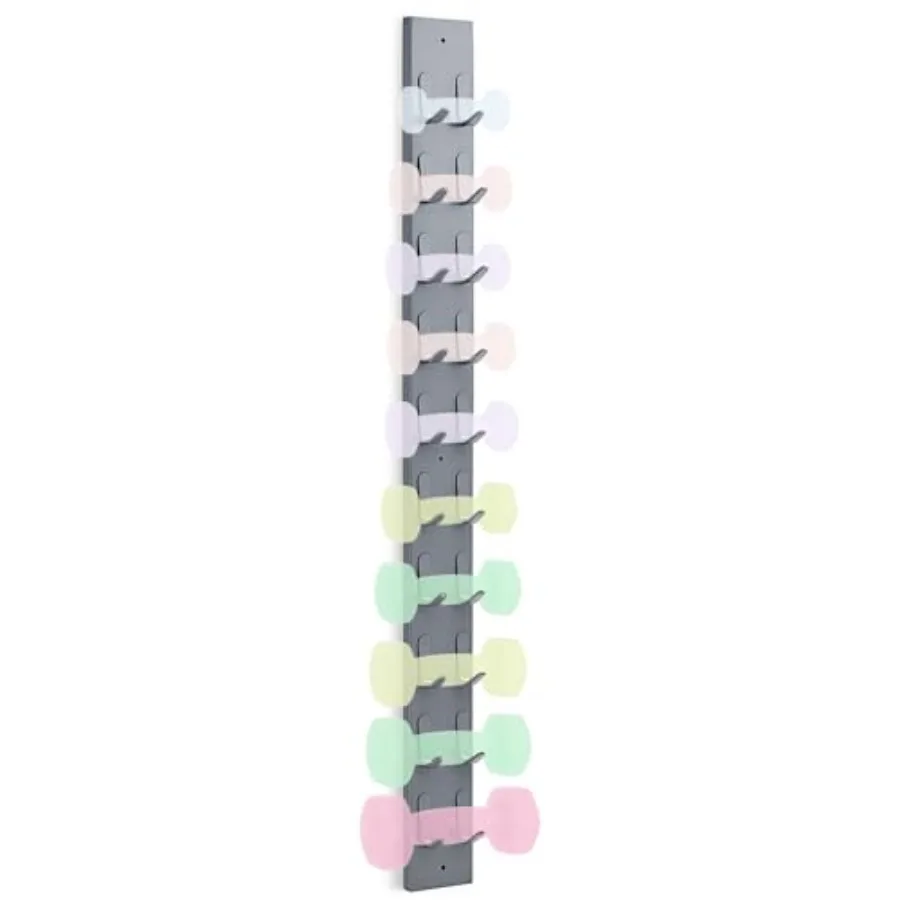 

Dumbbell Wall Rack with 10 Capacity Heavy Duty Metal Design for Space-Saving Home Gym Storage Solution with Built-In Hardware f