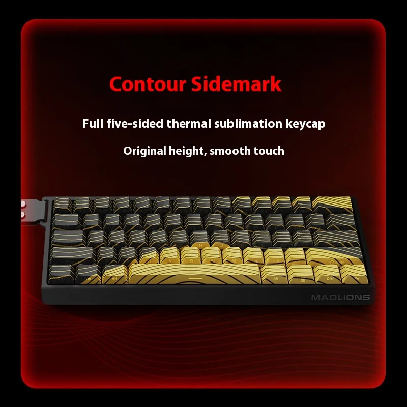 Imagem -04 - Teclado com Interruptor Magnético Madcatz Mad 8k Quick Trigger Low Delay E-sports Gaming Keyboard Rgb Hot Swap pc Gamer Acessório 60 68he