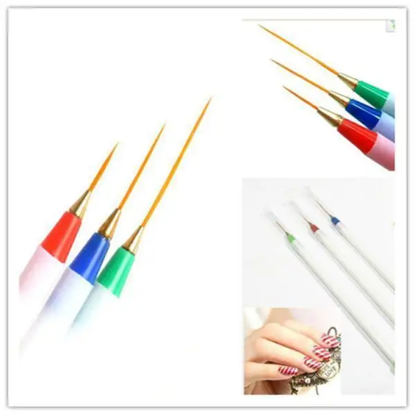 Set 3Pcs/Pack Nail Acrylic Dotting Painting Drawing Striping