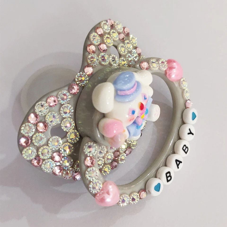 New Style DDLG Adult Pacifier Lovely Big Size Silicone Naughty  Bunny Adult Paci For Daddy, For Girl
