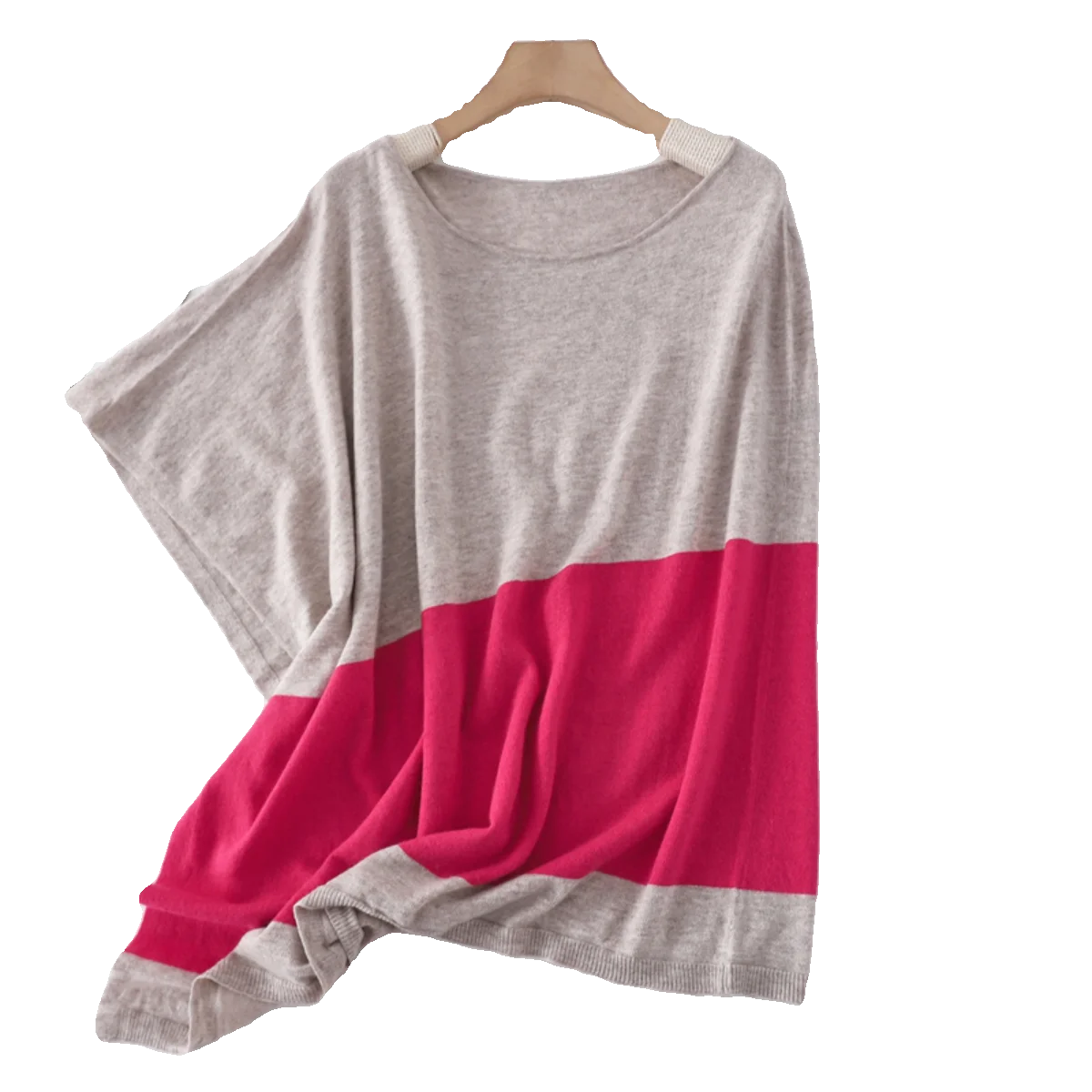 Slimming Effect ขนสัตว์ผ้าไหมถัก Svel หลวม Fit บางฤดูใบไม้ผลิฤดูใบไม้ร่วงสี Blo Design Faionable เสื้อกันหนาวผู้หญิง