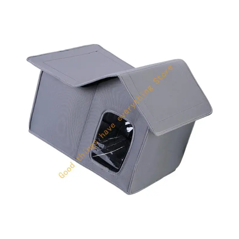 

Waterproof Oxford Fabric Dog Shelter Pet Nest Offering Warm Insulation for Long Time Warmth of Stray Animals 55KF