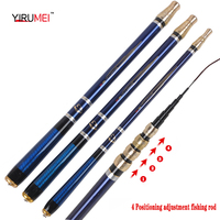 4.5M-6.3M Adjustable Positioning Fishing Rod Telescopic Ultra-Short Carbon Fishing Spinning Ultra Light Hard Stream Rod