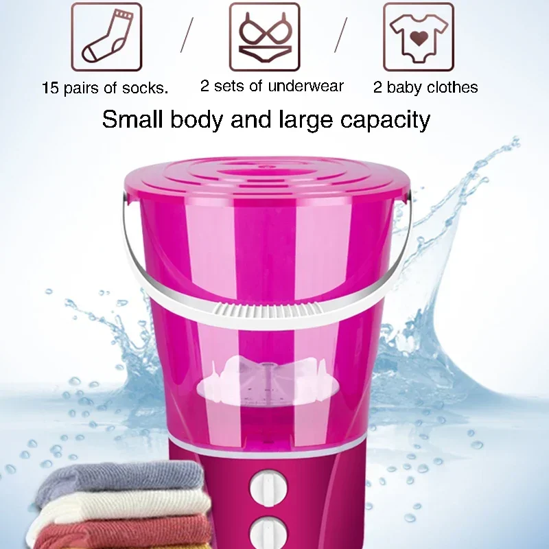 

Energy-Saving Washing Machine Easy Classification For LazyPeople Small Socks Artifact Mini Bucket Washing Machine