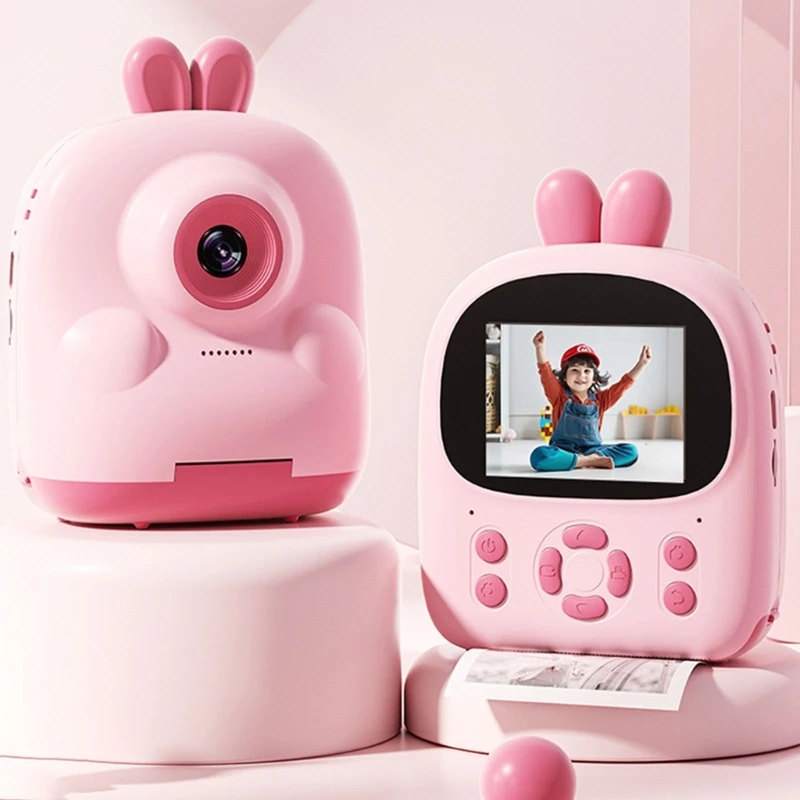 

Creative Instantly Photo Camera For Children with Rechargeable Battery 64G Card and Print Paper Digital Camera for Girl 15UB