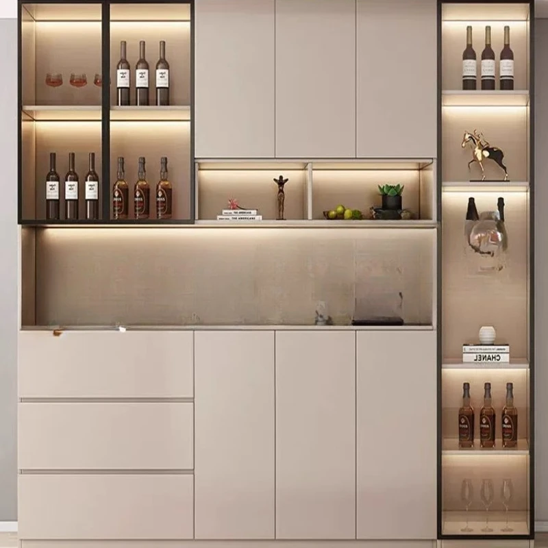 

Барная станция для коктейльного бара, банк, деревянная мебель для спиртных напитков, шкаф для хранения вина, кухонный шкаф для кладовой, Drankkast, стеклянное колесо