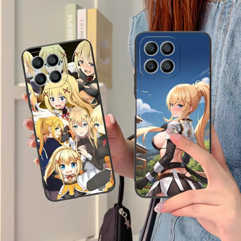 

Konosuba Darkness Mobile Phone Case for Honor 90 80 70 60 50 30 20 10 9 8 7 Pro S SE Lite 5G Colour Printing Protective Pretty