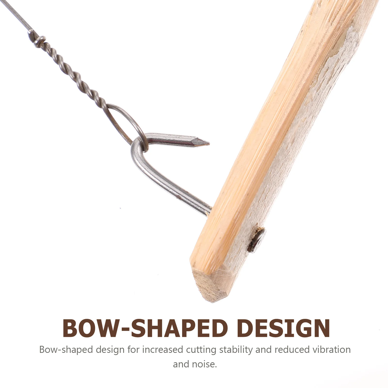 

Curve Saw Woodworking Hand Saw Bow Shaped Design Stable Cutting Low Noise Rust Resistant Ergonomic Handle Portable