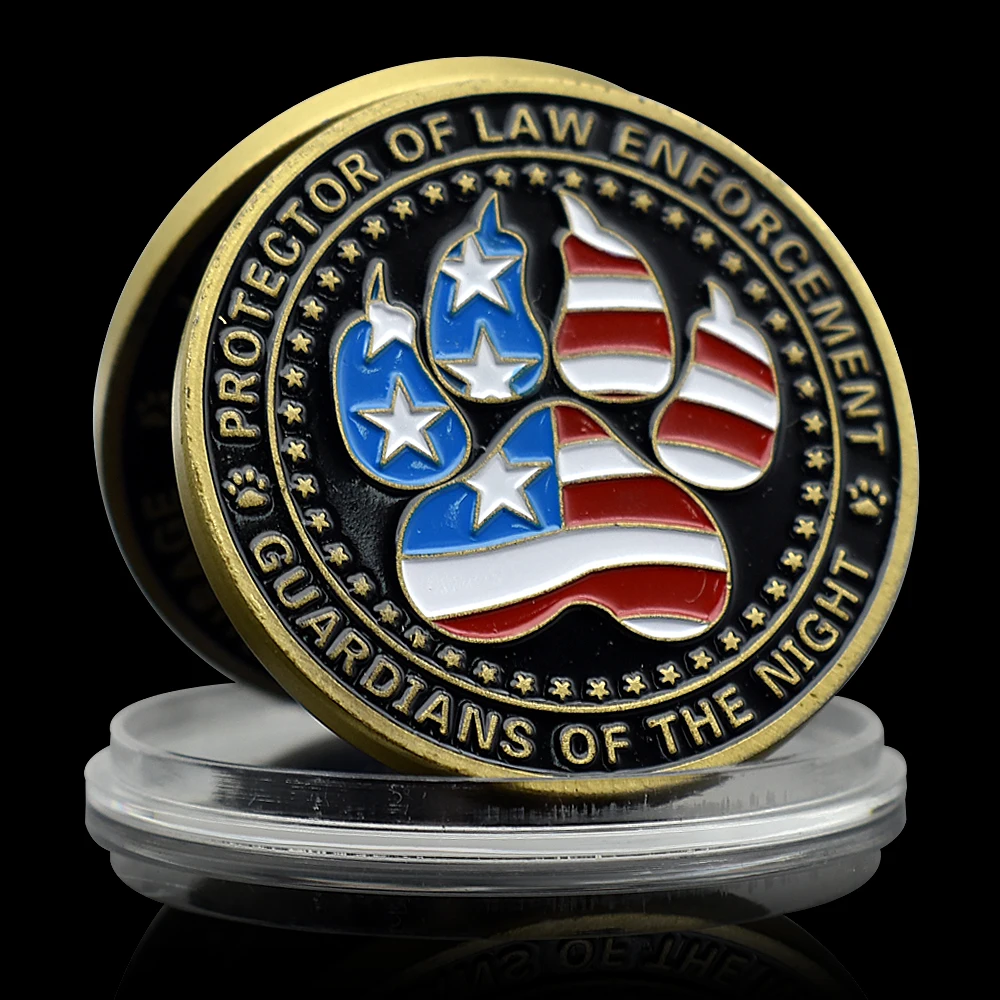 Animal / American Military Dog K9 Police Commemorative Coin Metal Medal Challenge Coin Holiday Gift