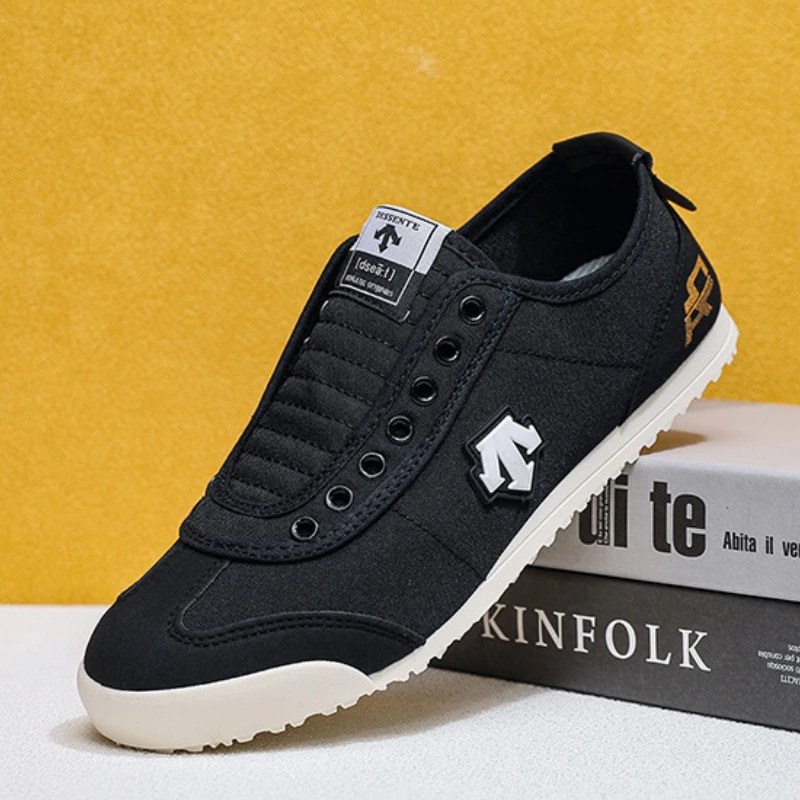 

Мужские дышащие парусиновые туфли унисекс, повседневные лоферы, дизайнерские туфли на плоской подошве, черные мужские туфли alpargatas hombre