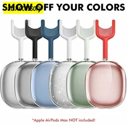 For Airpod Max Case 3D glint Transparent Case Soft Anti-Scratch Protective Cover For Apple Air Pods Max Headphone Accessories