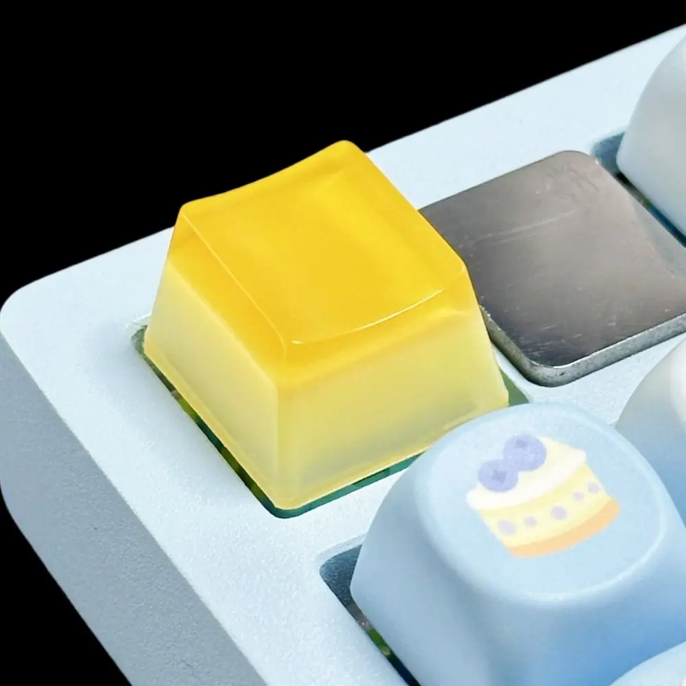 Cross Shaft Jelly Pudding Keycap Gepersonaliseerde originele druipende mechanische toetsenbord Key Caps Jelly Texture Transparant ontwerp