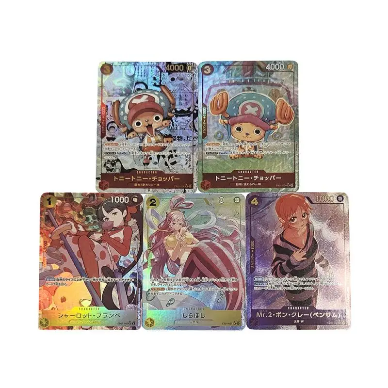 

5 шт./компл. цельный Ямато Тони Тони Чоппер DIY самодельная цветная флэш-карта аниме игровая коллекционная карта подарочная игрушка