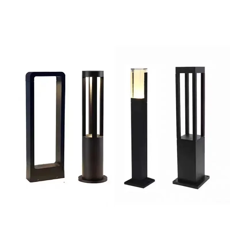 現代の屋外防水 LED ロング芝生ランプ 7 ワット 85 〜 265 V フィナーレアルミスクエア街路灯庭中庭ヴィラ照明