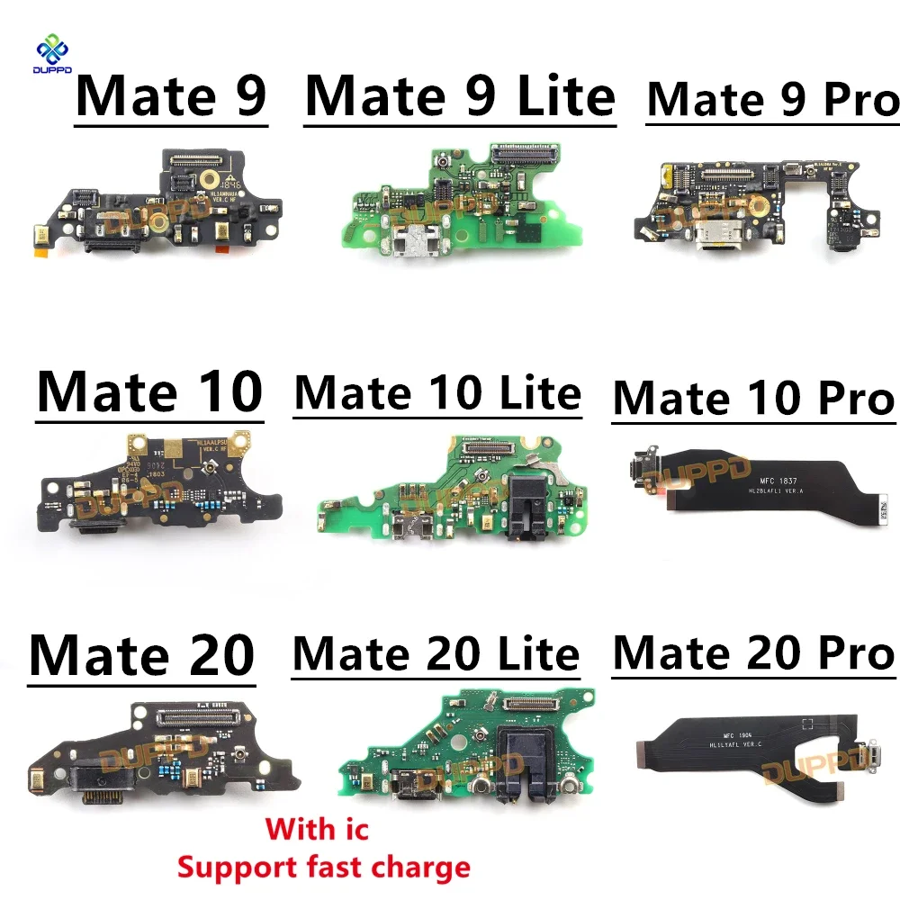

Разъем для док-станции для зарядного устройства, плата быстрой зарядки, гибкий кабель для Huawei Mate 9 10 20 30 40 Lite Pro Mate RS, детали для телефонов