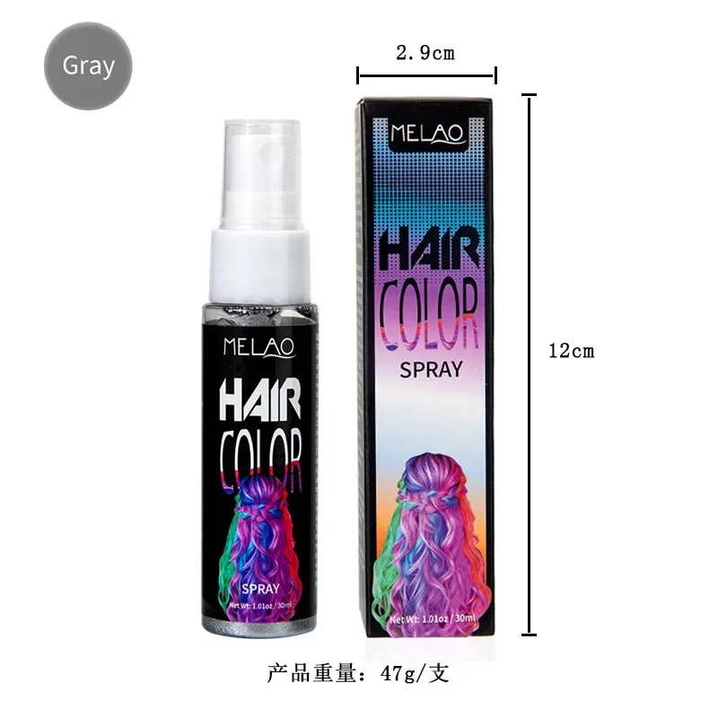 Instant HairStyling Product 30ml Temporary Dry  Fashion Beauty Makeup 8 Color Hair Color Spray