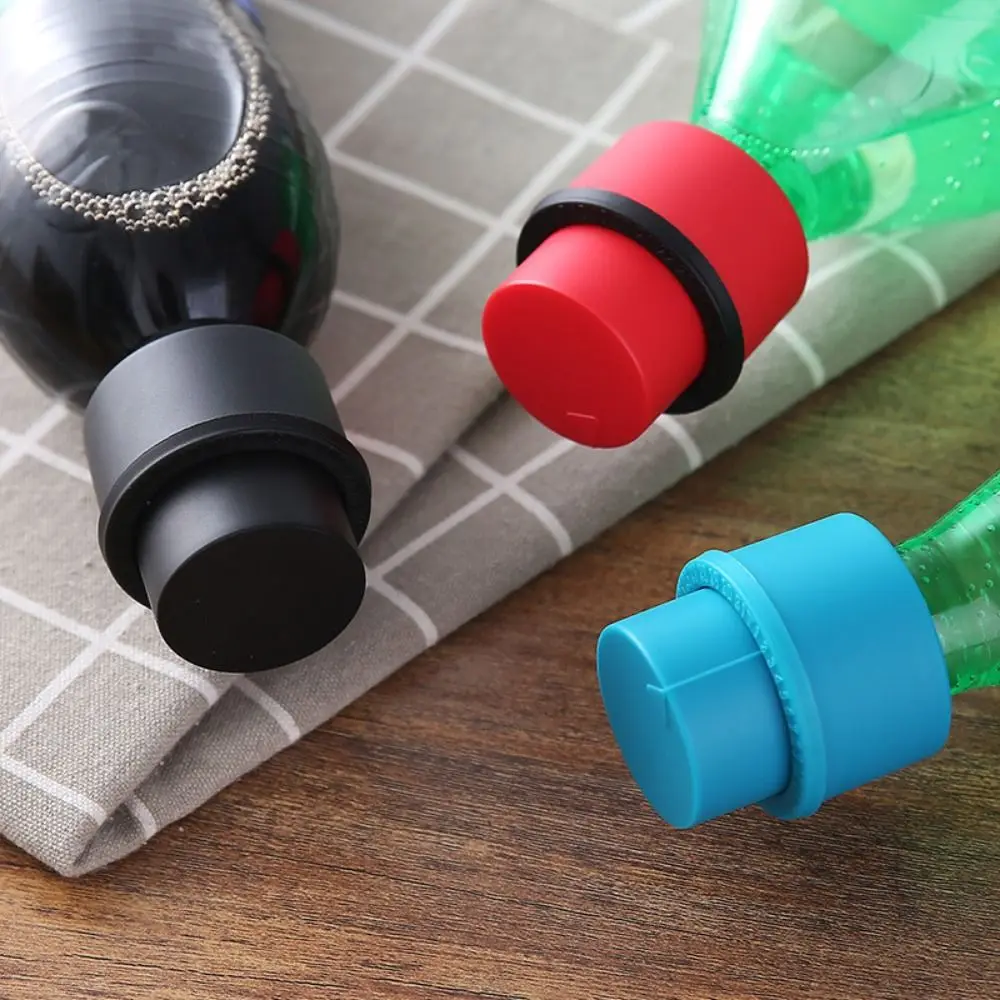 2pcs/Set Reusable Air Tight Cola Pump Soda Cap Bottle Stopper Beverage Saver Drink Sealer