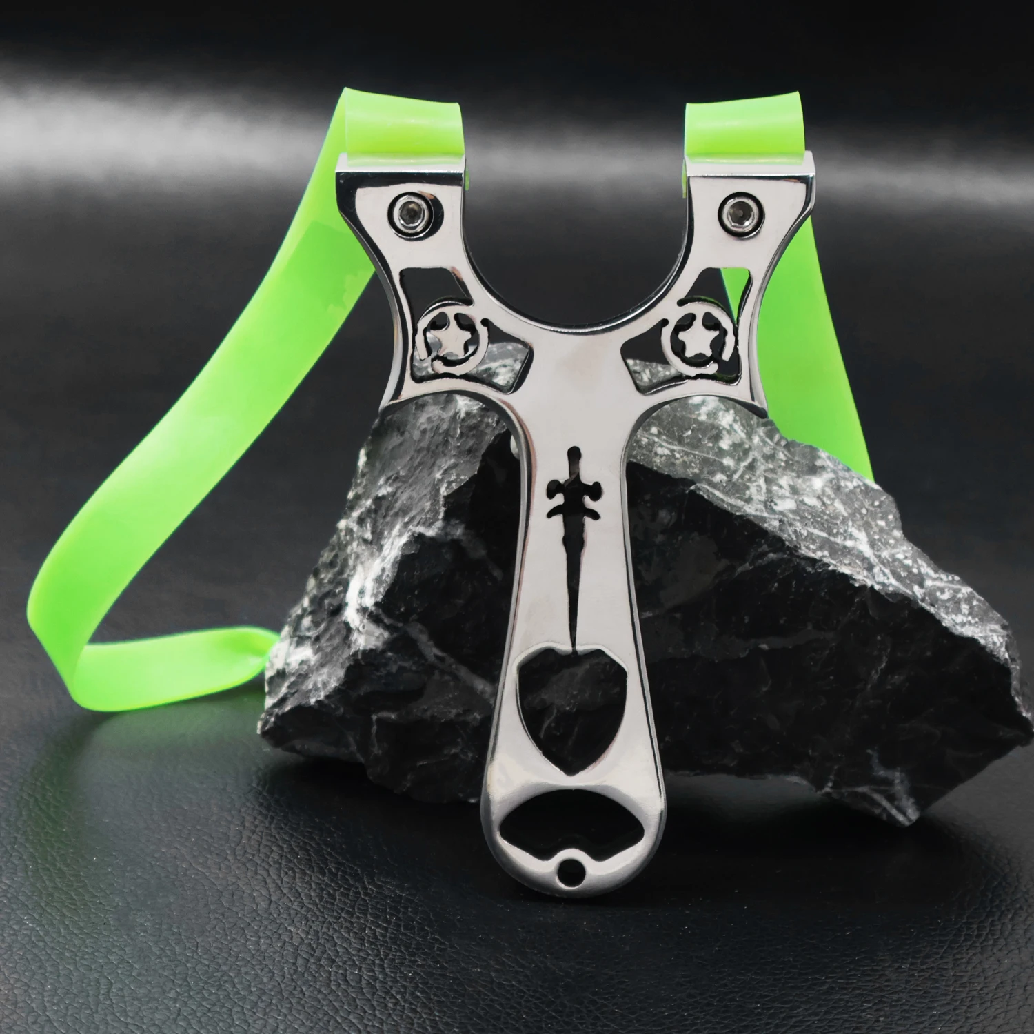 

Upgraded Double Star Slingshot OTT Full Metal Stainless Steel Slingshot Summer Slingshot Professional Shooting