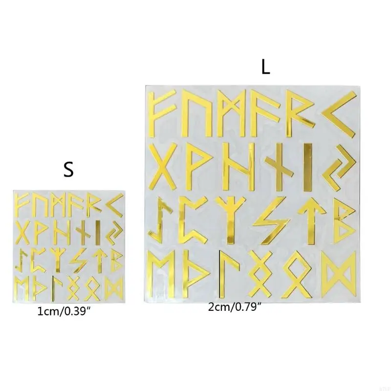 ملصقات R7UF Gold Luen Letter ذاتية اللصق من الصفائح المعدنية الذهبية ملصقات زخرفية لغطاء التخرج لتزيين الحرف اليدوية لأداة فنية