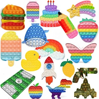 Jouet Anti-Stress à Bulles pour Enfant et Adulte, Tendance Kawaii, Amusant, Cadeau d'Anniversaire pour Fille et Garçon