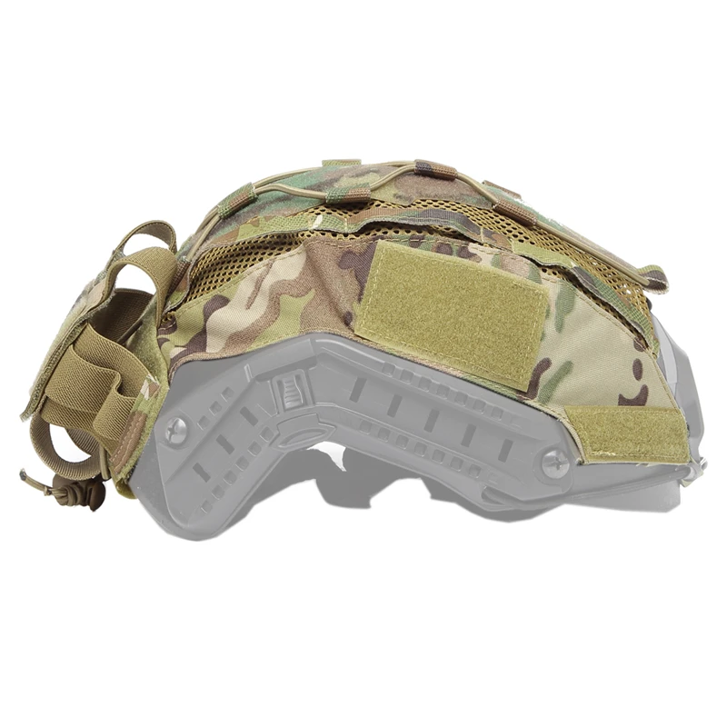 Helmet Cover For Maritime Fast Helmet with NVG Battery Pouch Hunting, Helmet Cloth Set