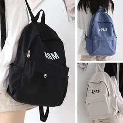 Japanese Women's Backpack Fresh Korean Multi functional Instagram Student Forest Large Capacity Backpack Solid Color