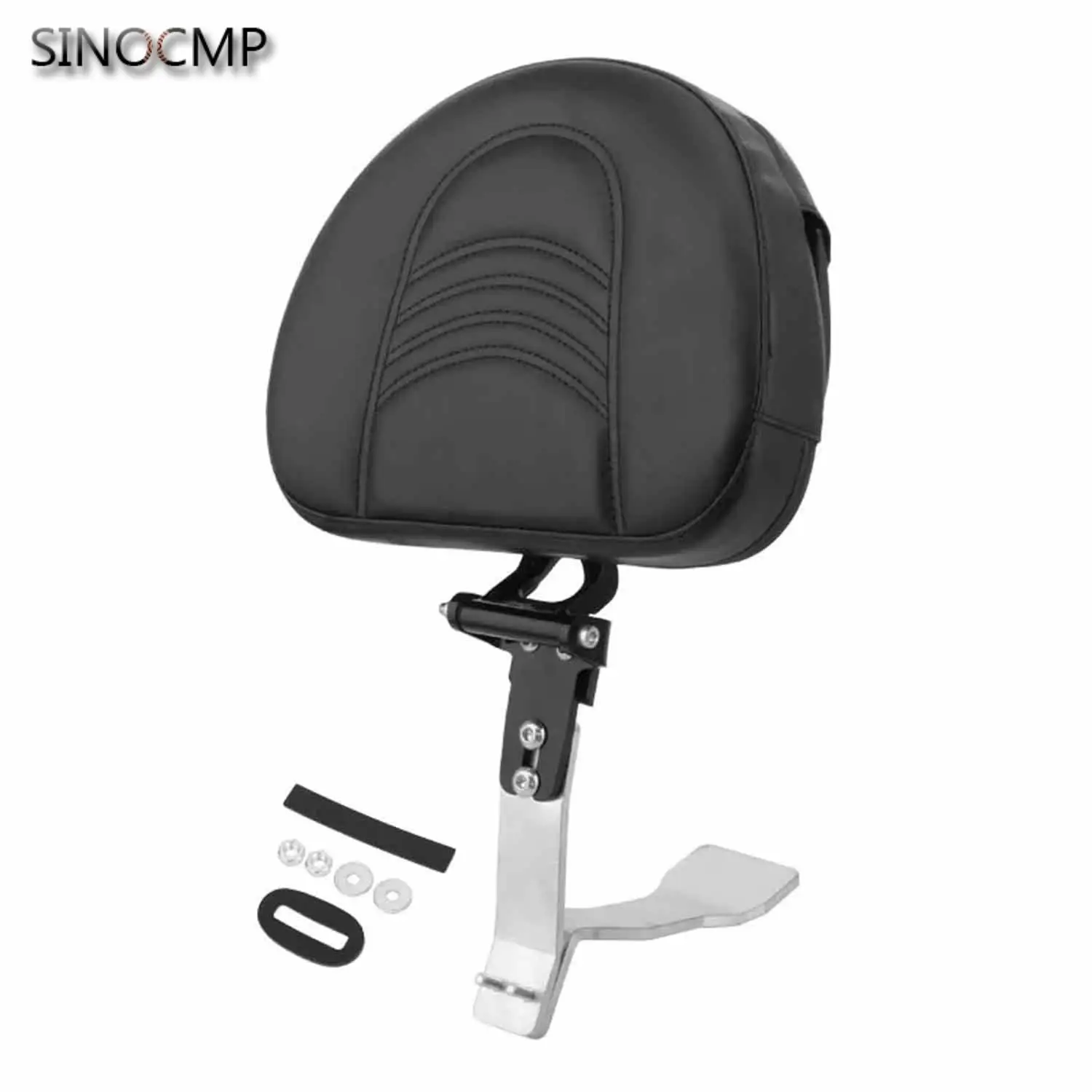 

Motorcycle Front Driver Backrest Pad Fit For Can Am Spyder RT SE6 RT SE6 2008-2017 Adjustable Plug-In Driver Rider Backrest Kit