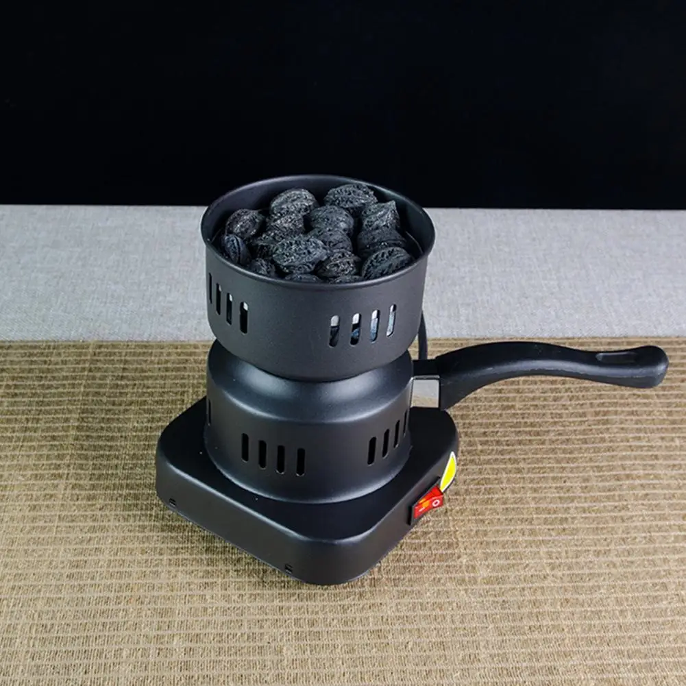 Electric Stove Charcoal Starterd Black Metal Heater US Burner Stove UK Hookah Plug Charcoal Coal Starter BBQ C8F4