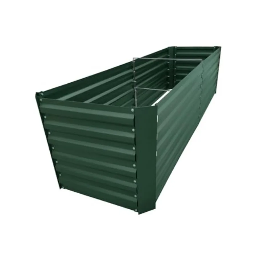 

Металлическая оцинкованная грядка-клумба 6x2x2 фута (зеленая) для выращивания овощей, цветов, трав, суккулентов и многого другого