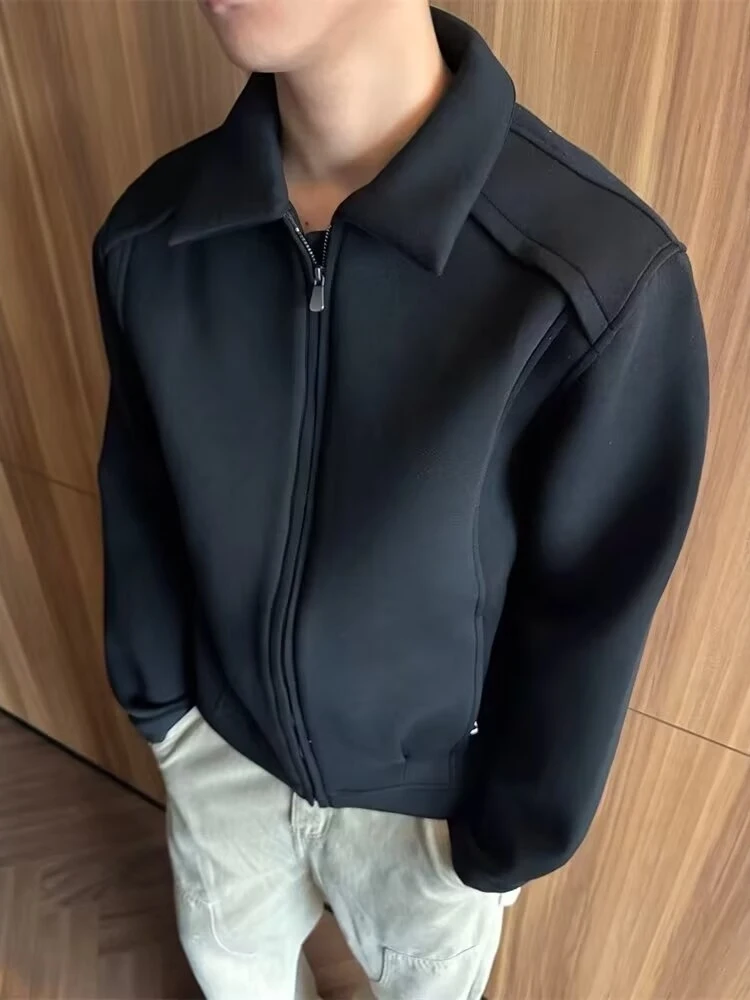 

Американский винтажный тяжелый кардиган на молнии, толстовка Jaet, мужской свободный крой, универсальный топ Jaet для молодежи