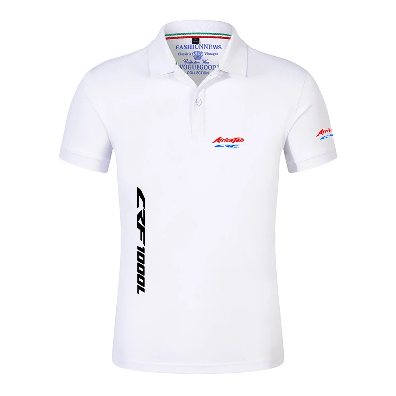 2024 Motorcycle Motorbike Africa Twin Crf 1000 L Summer Polo Shirt Men High Quality Short Sleeve Business Comfortable Casual Top