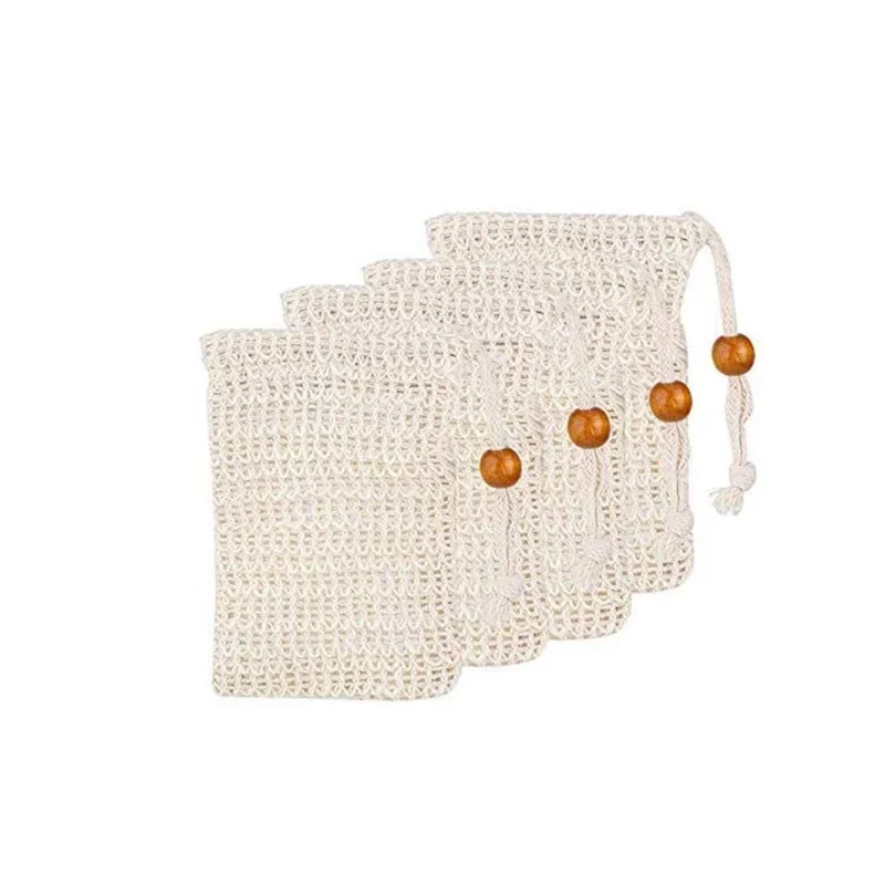 

Cotton and linen exfoliating soap bags are suitable for foaming massage to remove dead skin and clean the body. Biodegradable