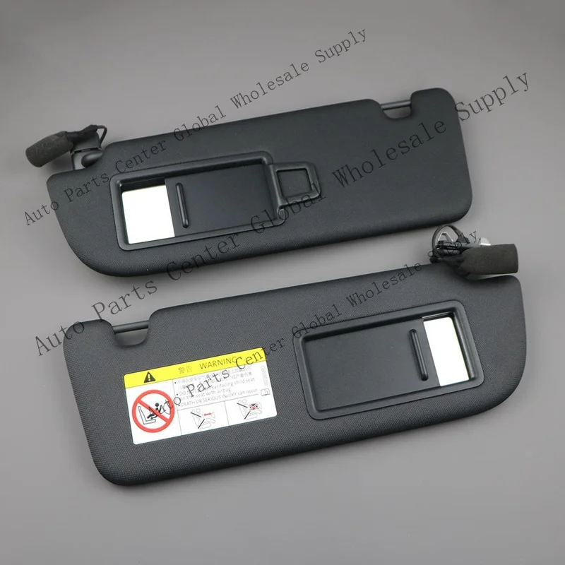 Z+ Genuine Pair Black Sun Visor with Mirror for Audi A6 C8 Q8 2019+