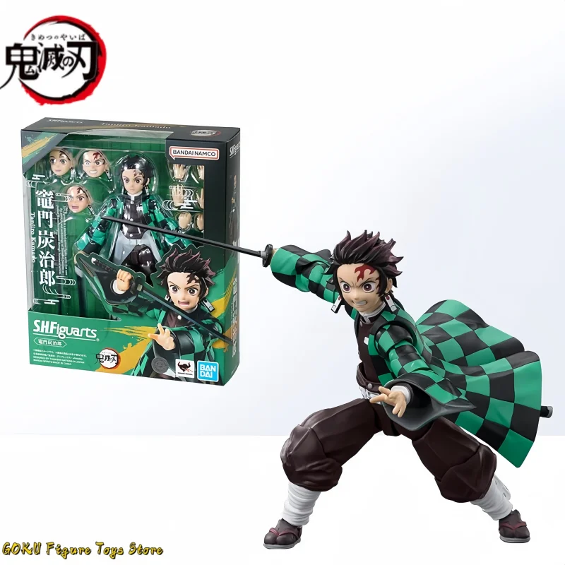 2024 New Stock Bandai S.H.Figuarts Shf Demon Slayer Kimetsu No Yaiba Kamado Tanjiro Anime Action Figure Model Toy Birthday Gifts