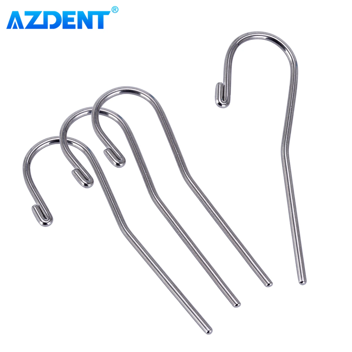 10PCS Dental Lip Hooks Tools 2mm Universal Type AZDENT fit for Brand VDW Woodpecker Morita Dentsply and Denjoy Apex Locator