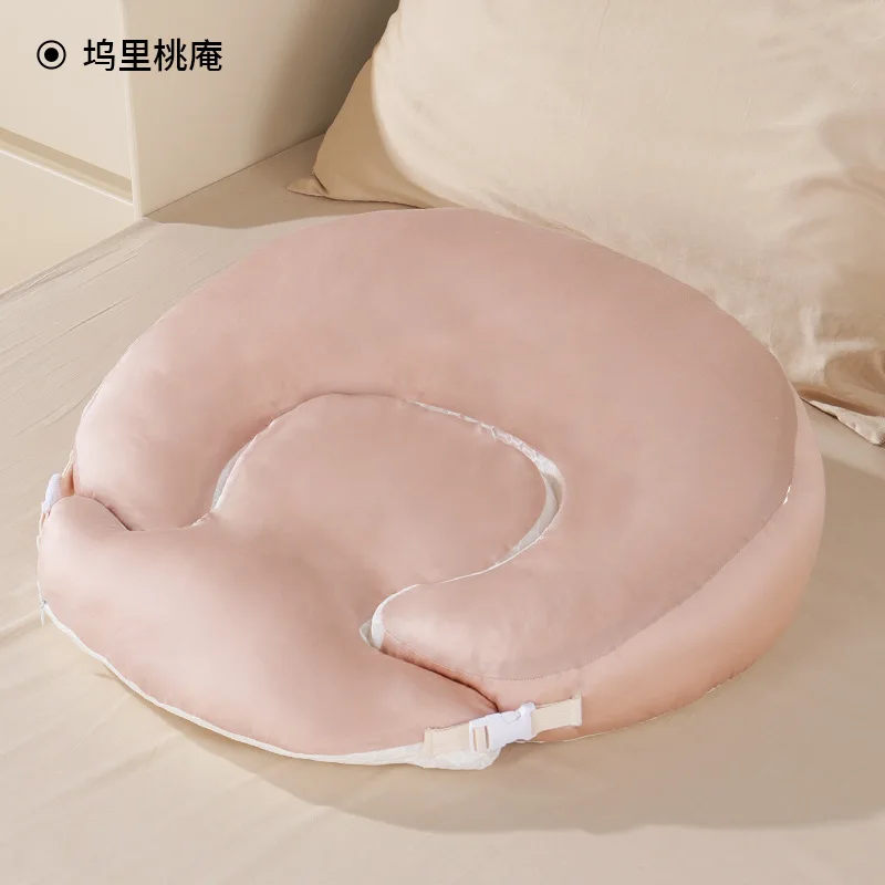 Breastfeeding anti spitting slope pad breastfeeding pillow baby slope pillow summer anti overflow anti slip lying back Pink