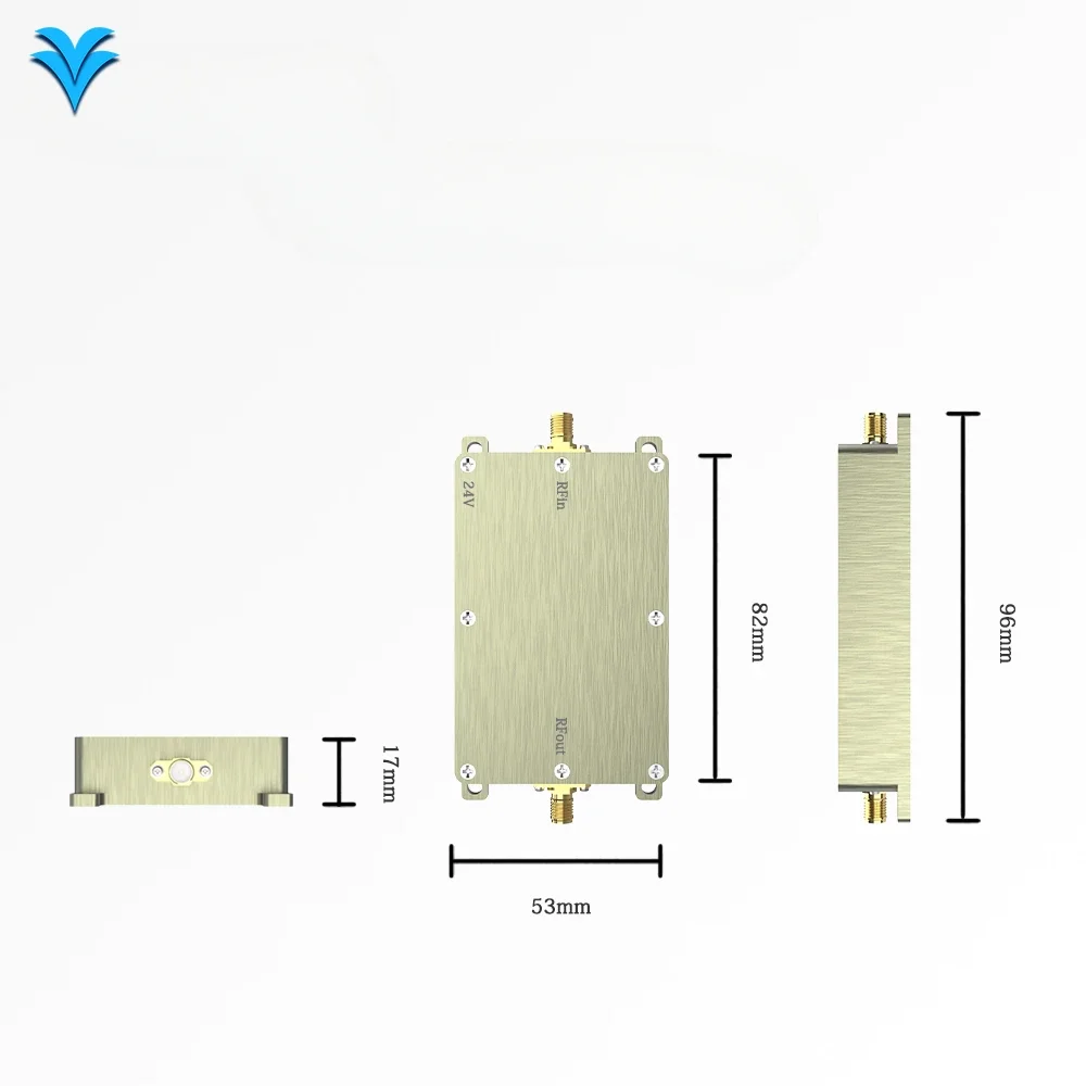 0.9GHz 50W RF High Power Amplifiers wireless Signal Extender Sweep Signal Source unidirectional amplifier