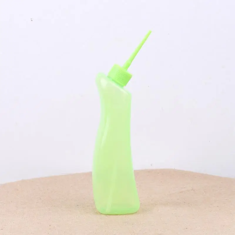 Small Plant Watering Squeeze Bottle 500ml Small Watering Pot For Plants 5X Set Flower Watering Can Pointed Mouth Curved Head image 5