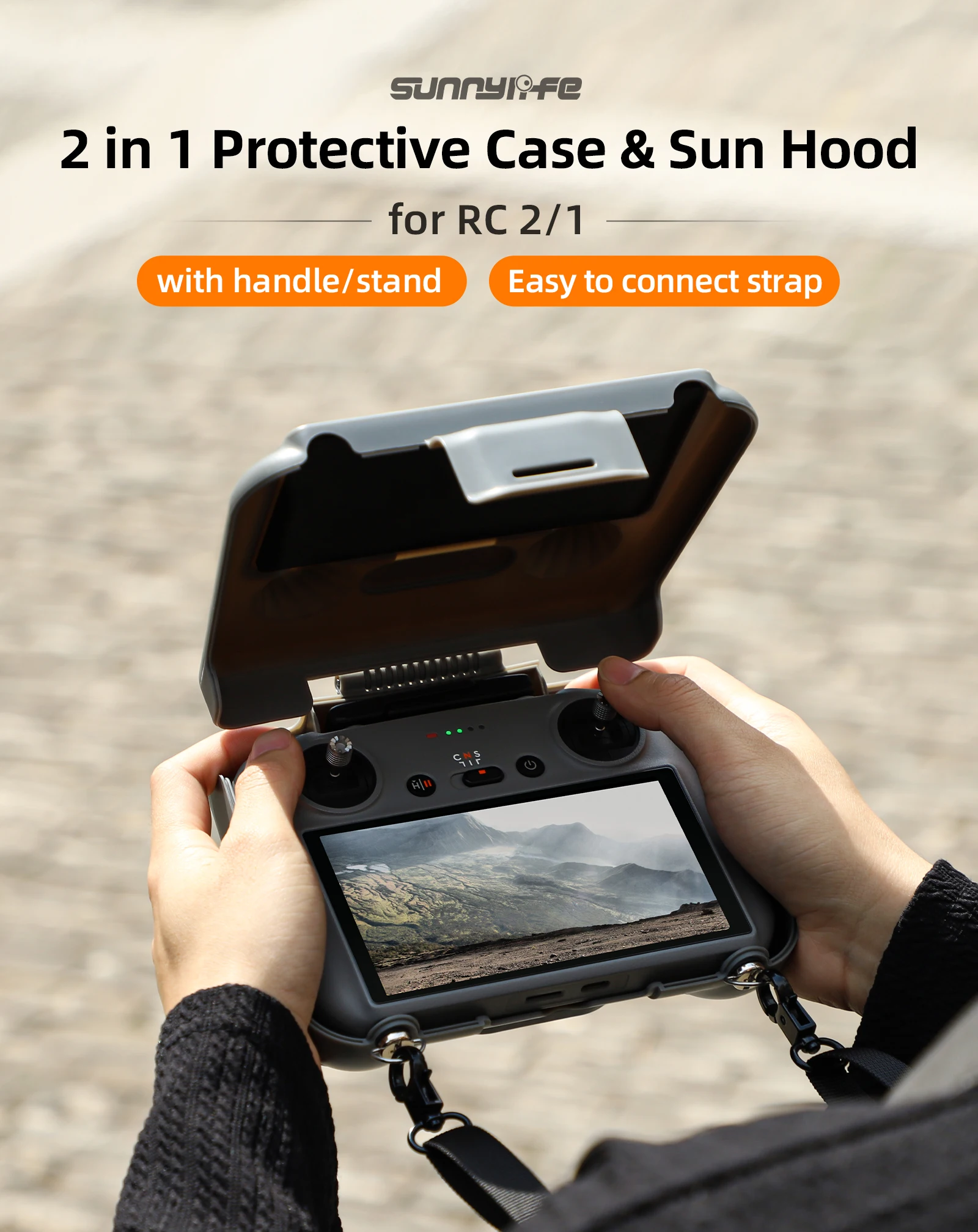 

For DJI RC2 Remote Controller Organizer Visor Cover Protective Case