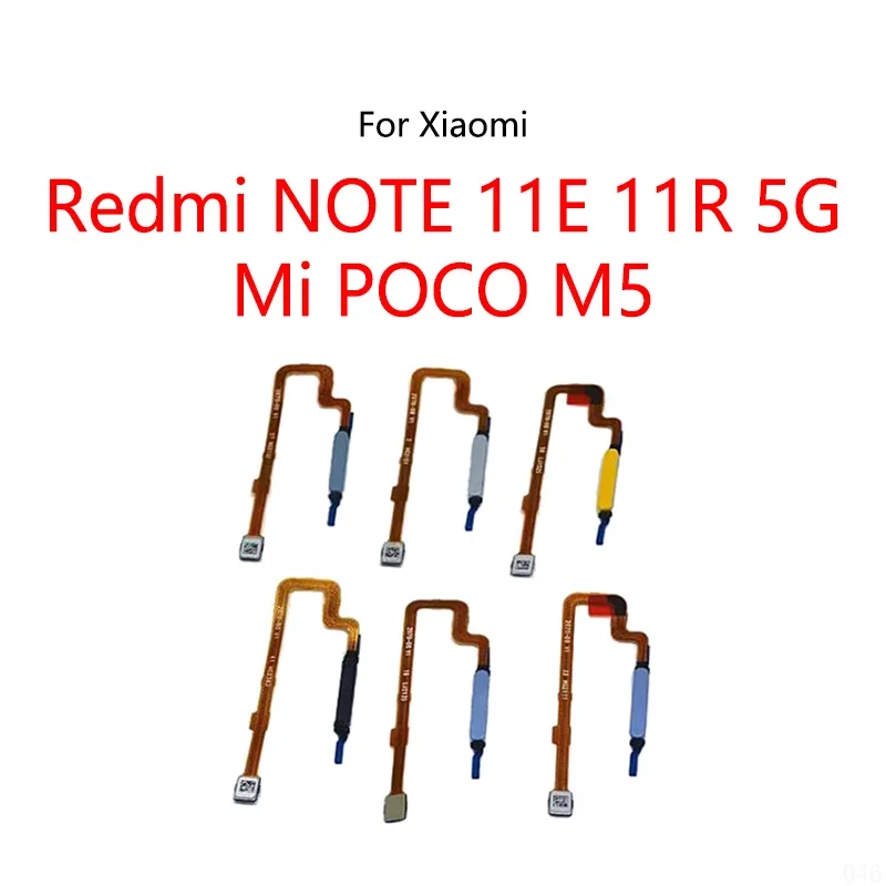 

Home button fingerprint scanner Touch ID menu return sensor flex cable for Redmi Note 11e 5G 11R / Mi Poco M5 Pocophone