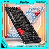 YINDIAO Y75L Metal Aluminium Lump Mechanical Keyboard Kit 75% Layout RGB Wired Gasket Hot-swappable Gaming Peripherals Ergonomic