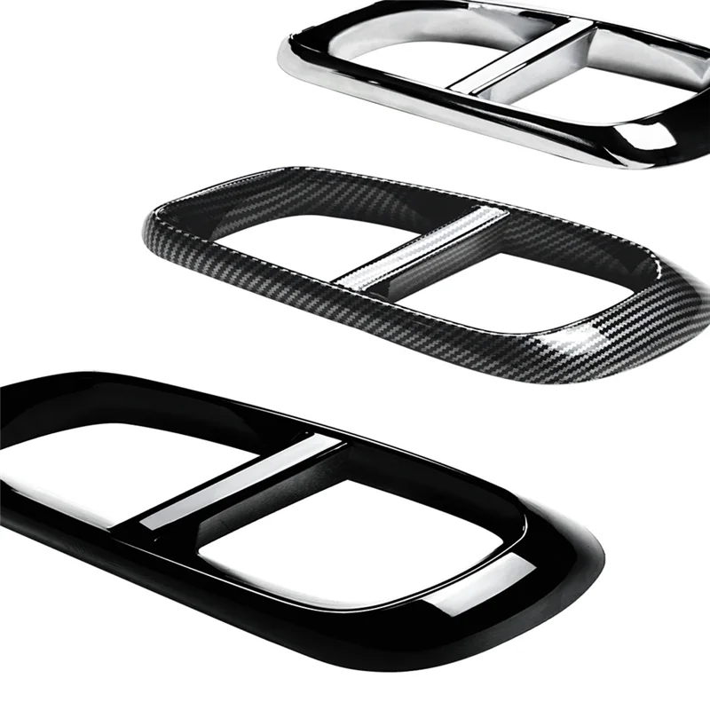 

Классическая декоративная рамка для хвостового горла автомобиля для Mercedes-Benz E W214 2024 + накладка на выхлопную трубу автомобиля, наклейки, запасные части, глянцевый черный