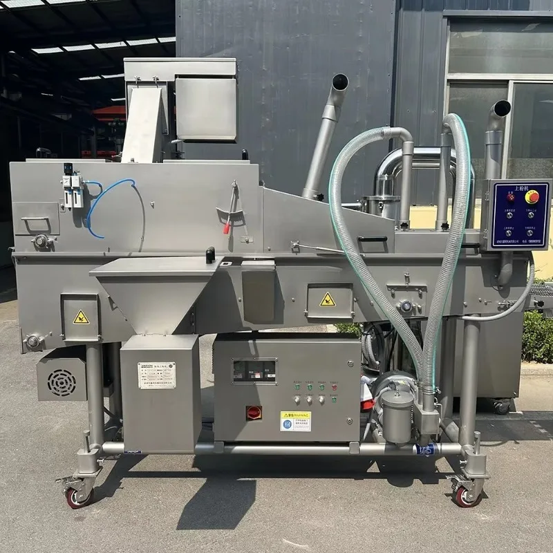 Máquina de recubrimiento de masa de inmersión Tempura OEM personalizada de alta calidad, máquina formadora de carne de hamburguesa y hamburguesa de patata Industrial