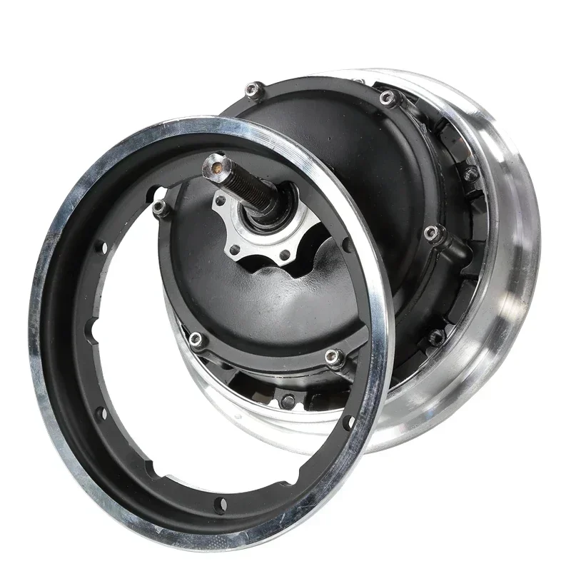 Electric r Motor For Zero 10x 10-Inch Dual Engine Acceleration Front Rear Wheel Fit 52V 1000W 60V 1200W